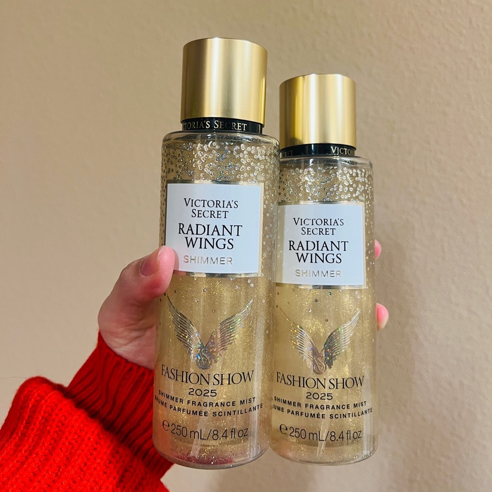 NEW 2 Victoria's Secret RADIANT WINGS SHIMMER MIST, 8.4 OZ
